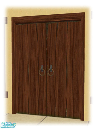 Sims 2 — Civ Build - Double Door - Mesh by Shakeshaft — Part of a simple build set for the Ancient Civilizations Theme,