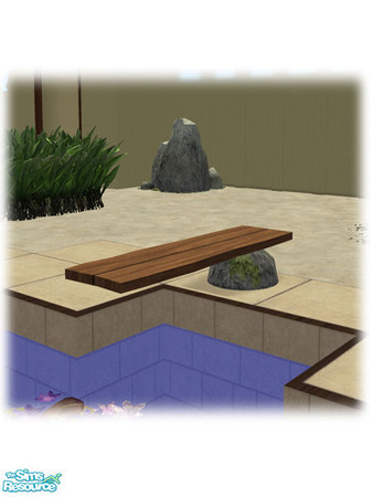 Sims 2 — Civ Build - Wood Diving Board - Mesh by Shakeshaft — Part of a simple build set for the Ancient Civilizations