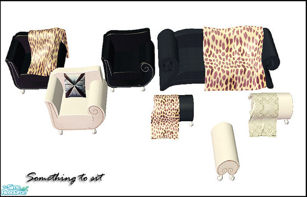 Sims 2 — Something to sit? by steffor — Do you need something to sit in your sim-home? Here are some seatings