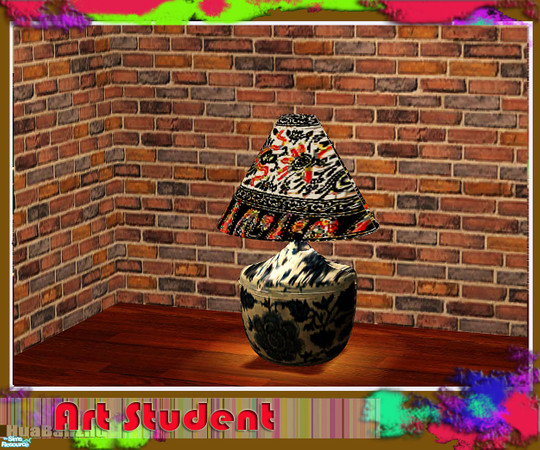 Sims 2 — Art Student - tablelamp by huabanzhu — 