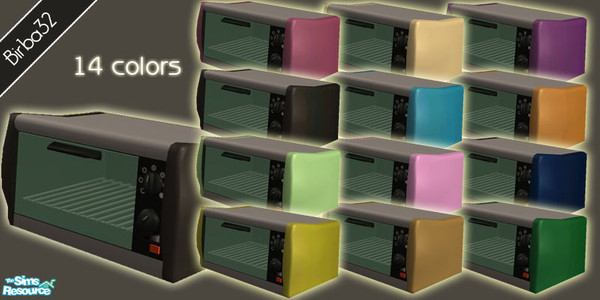Sims 2 — Small Appliances - set 1 by Birba32 — As required, I made recolors of small appliances matching with my kitchens