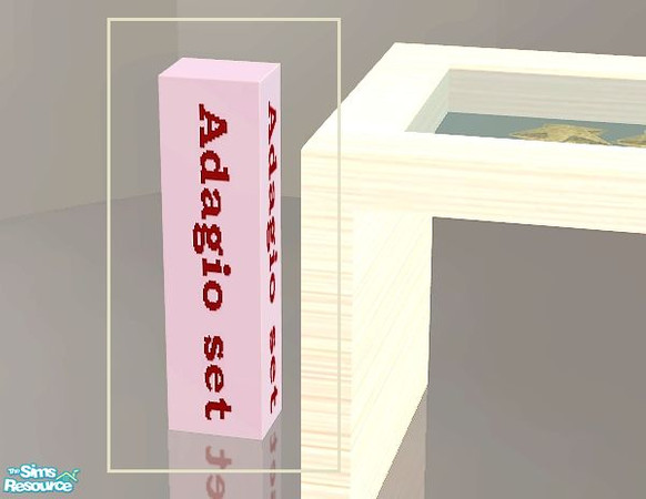 Sims 2 — Adagio dining - extra surface by kibanahnah — same height as the cabinet and the dining table.Download the