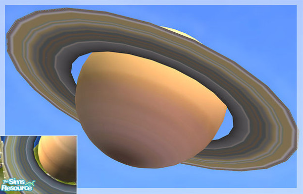 Sims 2 — The Universe - Saturn by senemm — The 9 most important planets of the solar system as \'hood decorations, in