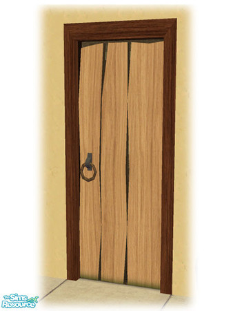 Sims 2 — Civ Build - Wood Door - Rec02 by Shakeshaft — Part of the second set of the Civilizations Build Set, this set