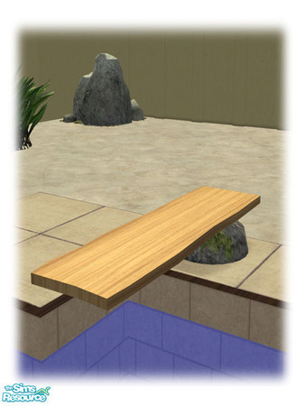 Sims 2 — Civ Build - Wood Diving Board - Rec01 by Shakeshaft — Part of the second set of the Civilizations Build Set,
