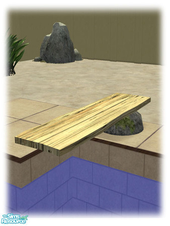 Sims 2 — Civ Build - Wood Diving Board - Rec02 by Shakeshaft — Part of the second set of the Civilizations Build Set,