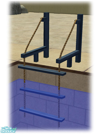 Sims 2 — Civ Build - Wood Pool Ladder - Rec03 by Shakeshaft — Part of the second set of the Civilizations Build Set, this