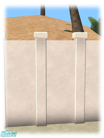 Sims 2 — Civ Build - White Courtyard Wall - Mesh by Shakeshaft — Part of the second set of the Civilizations Build Set,