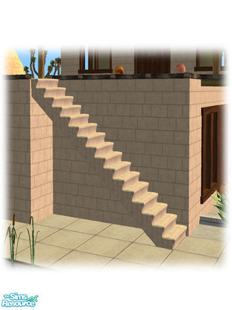 Sims 2 — Civ Build - Cinderblock Steps - Mesh by Shakeshaft — Part of the second set of the Civilizations Build Set, this