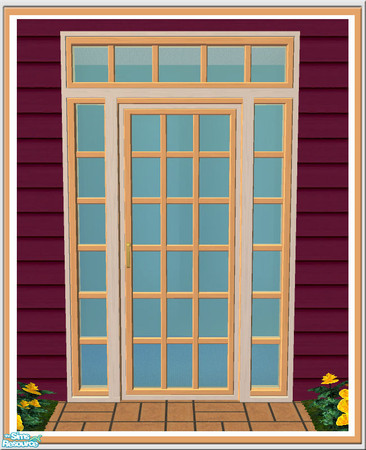 Sims 2 — Prima 2 Tile Door - Diagonal Mesh by Shakeshaft — Part of a new set of build items in a European style,
