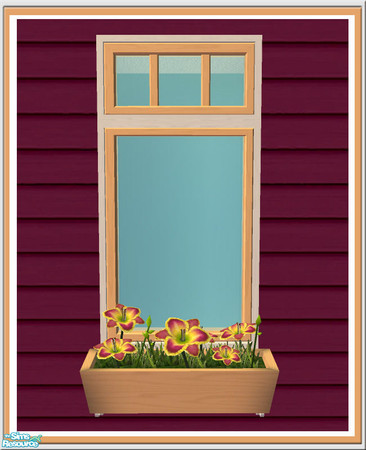 Sims 2 — Prima Single Window-Box - Master Mesh by Shakeshaft — Part of a new set of build items in a European style,
