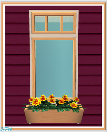 Sims 2 — Prima Single Window-Box - V2 Mesh by Shakeshaft — Part of a new set of build items in a European style,