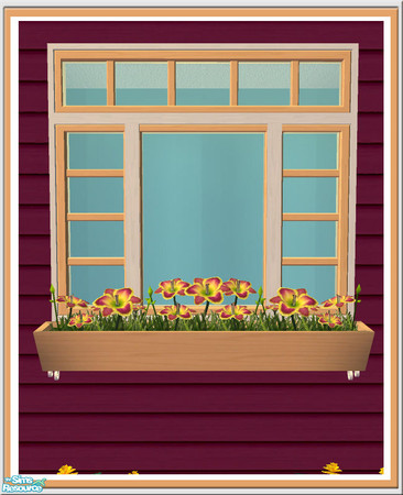 Sims 2 — Prima 2 Tile Window-Box - Mesh by Shakeshaft — Part of a new set of build items in a European style, including