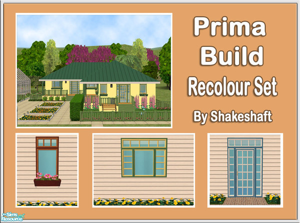 Sims 2 — Prima Build Recolour Set by Shakeshaft — A recolour set of the Prima Build Set,set includes recolours of the