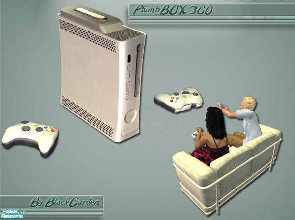 Sims 2 — PlumbBOX 360 by BlackGarden — An all-new base-game compatible playable console for your Sims inspired by