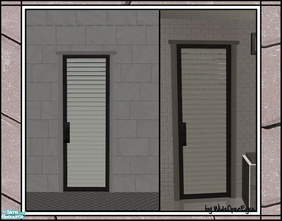 Sims 2 — Downtown Privacy Door by wideopeneyes — These are some doors I made for my Downtown project. They match my