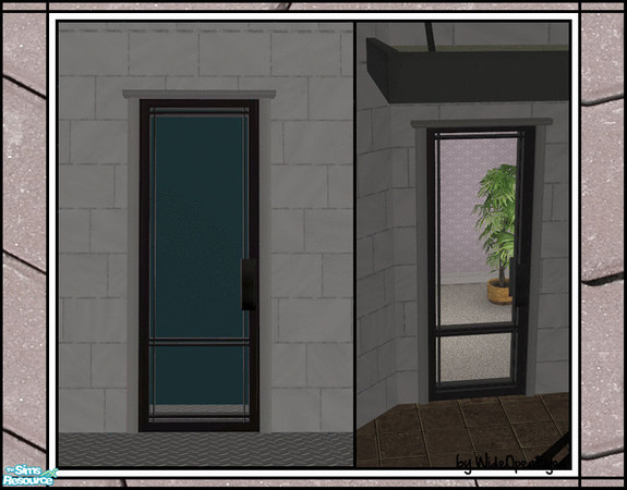 Sims 2 — Downtown 1 Tile Door by wideopeneyes — These are some doors I made for my Downtown project. They match my