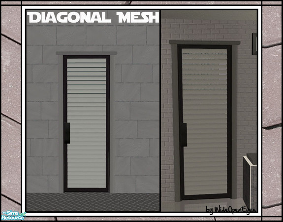 Sims 2 — Downtown Privacy Door Diagonal by wideopeneyes — These are some doors I made for my Downtown project. They match