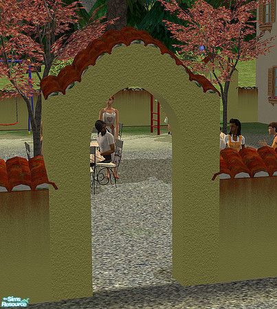 Sims 2 — Biergarten - Gate by Sasilia — 