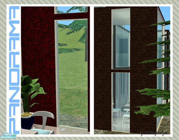 Sims 2 — Panorama Windows - Single Tile by wideopeneyes — As simple a set of windows as you can get, going floor to