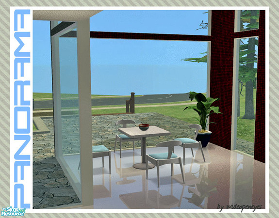 Sims 2 — Panorama Windows - Side Piece by wideopeneyes — As simple a set of windows as you can get, going floor to