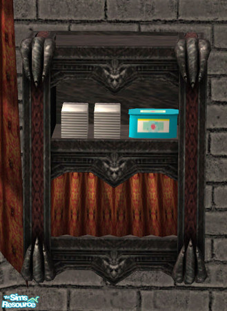 Sims 2 — Claws of Darkness Baby Nursery - Deco Shelf Mesh by Simaddict99 — Deco shelf mesh to match the Evil Witch