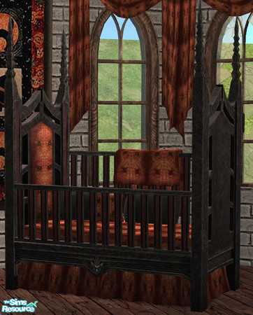 Sims 2 — Claws of Darkness Baby Nursery - Crib Mesh by Simaddict99 — Crib mesh to match the Evil Witch Objects in AL.