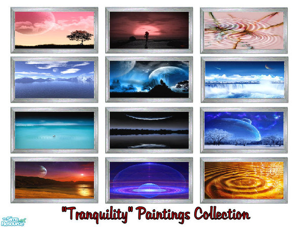 Sims 2 — \'Tranquility\' Paintings Collection by shadow66 — Bring a sense of peace and tranquility to your sims\' homes