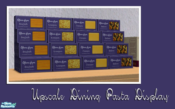 Sims 2 — Upscale Dining Set - 4x4 Pasta by BeOSBoxBoy — This object is a MASTER file, other items in this set require