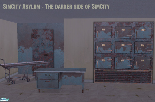 Sims 2 — SimCity Asylum Set by BeOSBoxBoy — A collection of objects worn down by time.