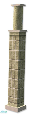Sims 2 — Studio K Vertical Brick Column - Sagebrush by StudioKhagerks — Coordinates with Studio K Vertical Brick wall
