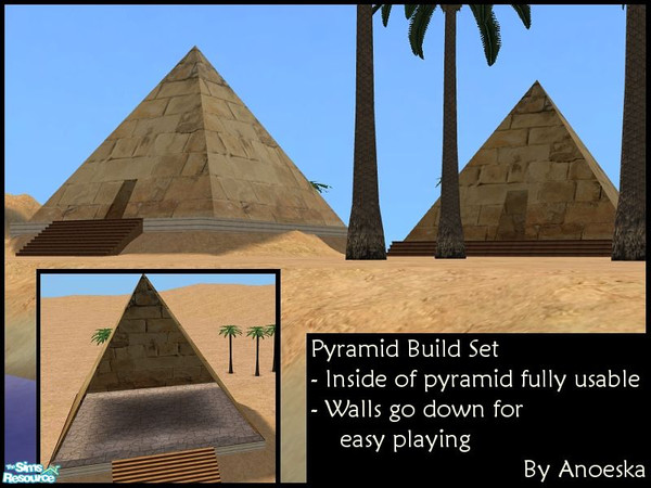 Sims 2 — Invisible Fence by AnoeskaB — The invisible fence can be used for building pyramids, to prevent sims from
