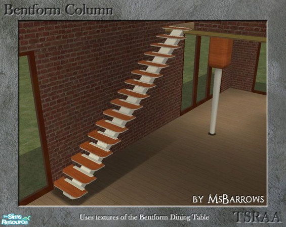 Sims 2 — Bentform Collection - Column by MsBarrows — A previously unreleased Bentform-style column.