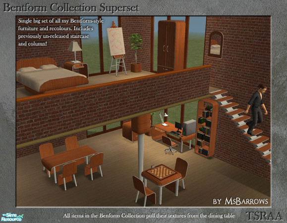 Sims 2 — Bentform Collection Superset by MsBarrows — A single large set of all my existing Bentform Collection items, as