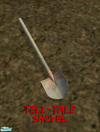Sims 2 — Tell-Tale Spade by BeOSBoxBoy — When digging a grave, be it shallow or deep, this tool is a must have...
