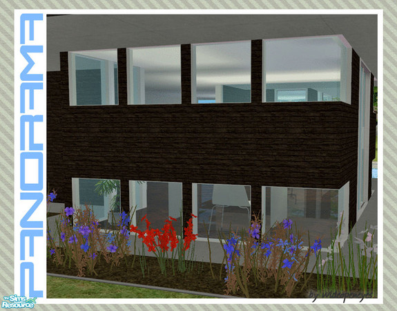 Sims 2 — Panorama - Top/Bottom Rows by wideopeneyes — This set of windows creates two rows of individual windows, top and