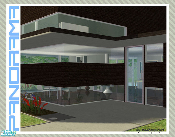 Sims 2 — Panorama - Top/Bottom Rows Set by wideopeneyes — This set of windows creates two rows of individual windows, top
