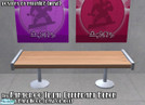 Sims 2 — Kanagroo Trial Defendant Bench by BeOSBoxBoy — Hard and short of comfortable, short but stout, this bench seats