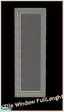 Sims 2 — 1tilewindowfulllenght (slave) by Angela — A new Buildset with matching doors, windows a fence and Stairs. Can be