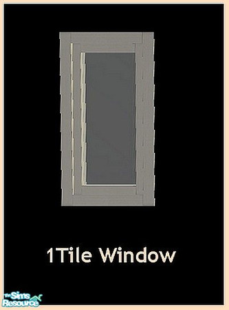Sims 2 — 1tilewindow (slave) by Angela — A new Buildset with matching doors, windows a fence and Stairs. Can be