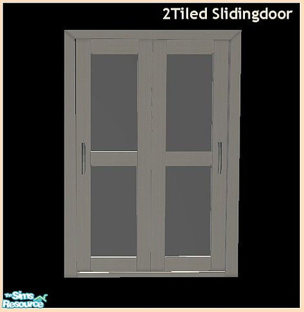 Sims 2 — slidingdoor (slave) by Angela — A new Buildset with matching doors, windows a fence and Stairs. Can be