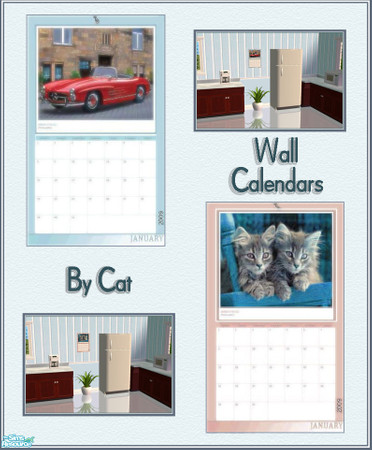 Sims 2 — Wall Calendar Set by cat3cm —  Some new wall calendars for your simmies.