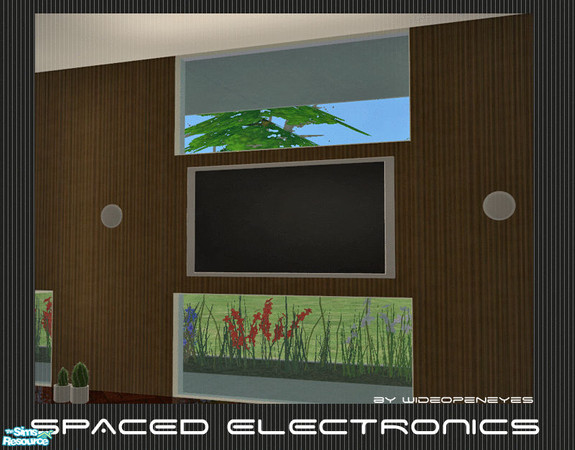 Sims 2 — Spaced Electronics - Television by wideopeneyes — Space saving solutions for the ultimate clutter-free living: 1