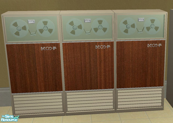 Sims 2 — BEOS 5000 Computing Set - Tape Reader by BeOSBoxBoy — This ia a MASTER object, it contains textures used by
