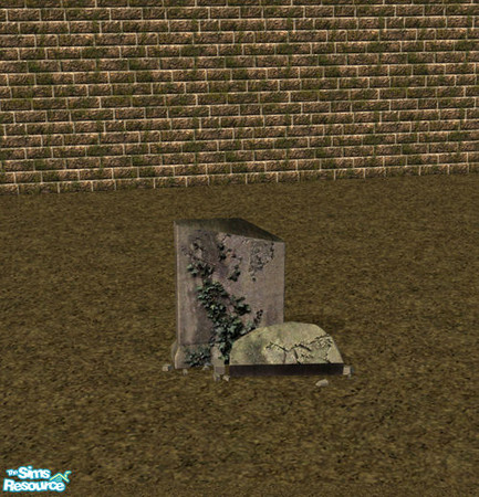 Sims 2 — Tombstone - Grave I by Elena. — 