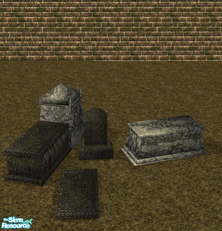Sims 2 — Tombstone - Graves II by Elena. — 
