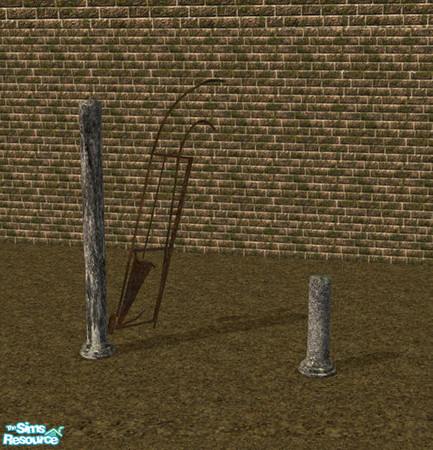 Sims 2 — Tombstone - Gate ruin by Elena. — 