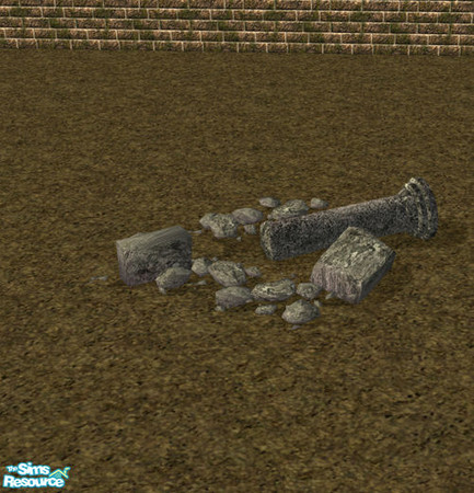 Sims 2 — Tombstone -  Gate rubble by Elena. — 