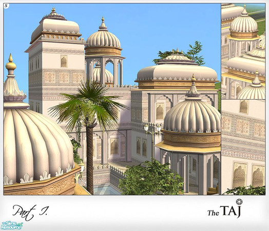 Sims 2 — The Taj - Part I. by senemm — A detailed and glistening indian architecture set inspired by Udaipur\'s
