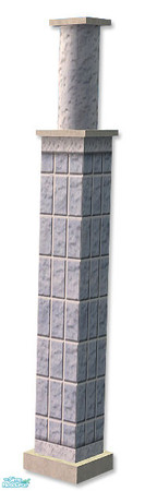 Sims 2 — Studio K Vertical Brick Column - Oxygen by StudioKhagerks — Coordinates with Studio K Vertical Brick wall